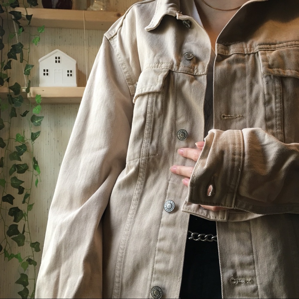 Tan denim jacket
